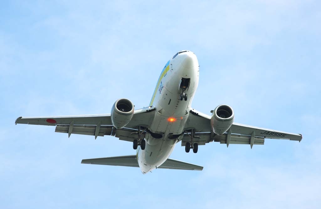 fotografia, materiale, libero il panorama, dipinga, fotografia di scorta,Un aereo di linea, cambio, falda, scarichi motore, ala