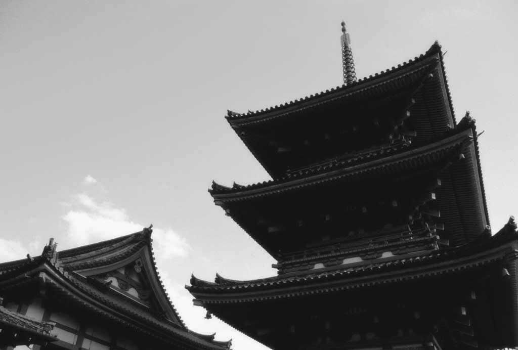 Foto, materieel, vrij, landschap, schilderstuk, bevoorraden foto,Toren, Kiyomizu Tempel, Toren, , 