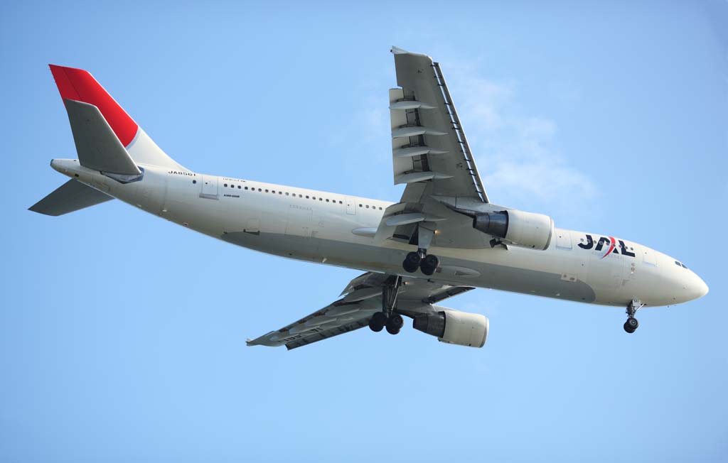 fotografia, materiale, libero il panorama, dipinga, fotografia di scorta,Un aereo di linea, cambio, falda, scarichi motore, ala