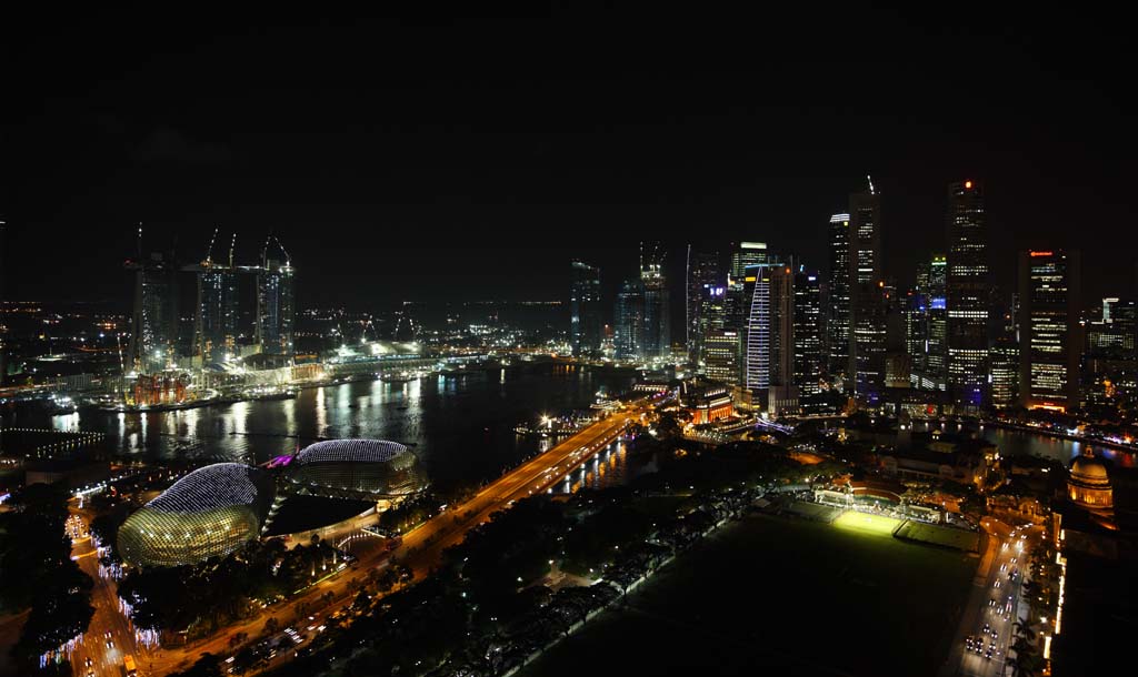 fotografia, materiale, libero il panorama, dipinga, fotografia di scorta,Una citt di Singaporean, Io me l'accendo, grattacielo, citt, CBD