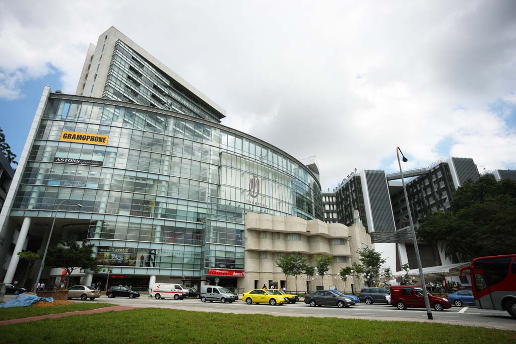 fotografia, materiale, libero il panorama, dipinga, fotografia di scorta,Secondo la Singapore, macchina, edificio a molti piani, albero della strada, La zona tropicale