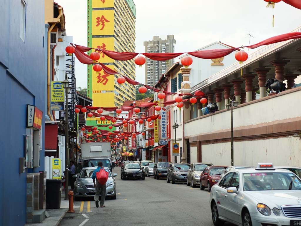 fotografia, materiale, libero il panorama, dipinga, fotografia di scorta,Chinatown, negozio, lanterna, macchina, distretto che fa compere