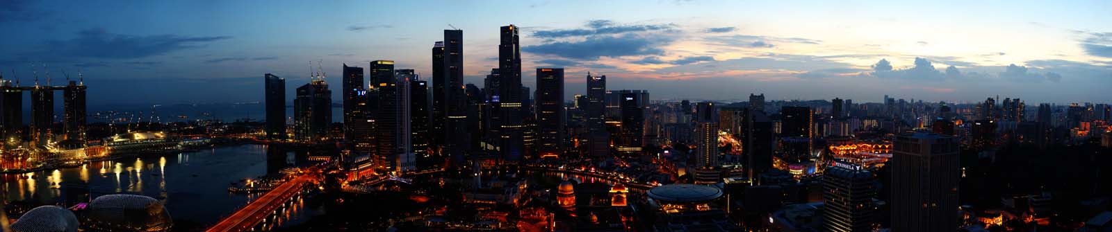 Foto, materiell, befreit, Landschaft, Bild, hat Foto auf Lager,Eine Singapurische Stadt, Ich beleuchte es, Wolkenkratzer, die Stadt, CBD