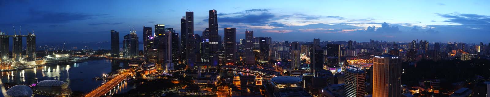 Foto, materiell, befreit, Landschaft, Bild, hat Foto auf Lager,Eine Singapurische Stadt, Ich beleuchte es, Wolkenkratzer, die Stadt, CBD