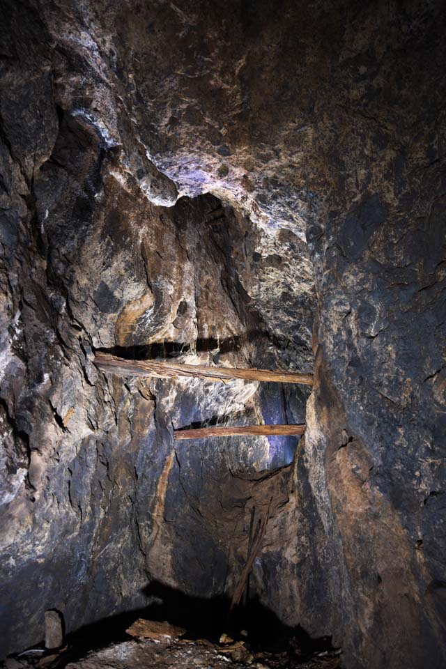 Foto, materiell, befreit, Landschaft, Bild, hat Foto auf Lager,Ohkubo-Tunnel der Iwami-Silber-Grube, Die Galerie, Vene, Eine ewige Anzahlung, Somo