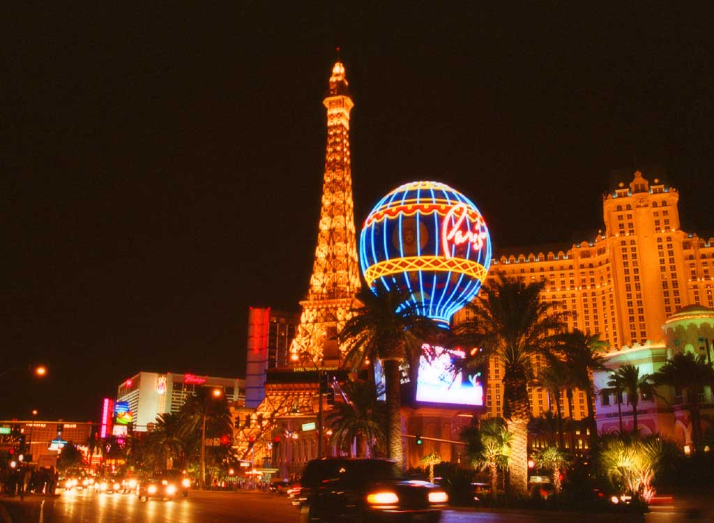 Foto, materiell, befreit, Landschaft, Bild, hat Foto auf Lager,Der Las Vegas, Kasino, Nacht, Leuchtreklame, 