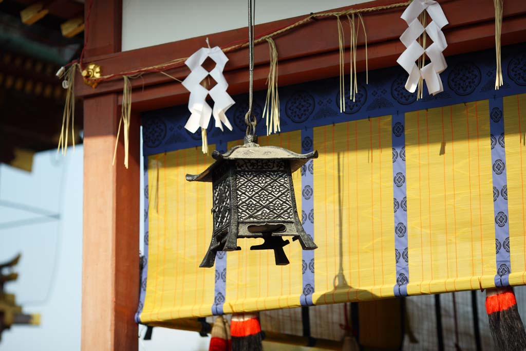 Foto, materieel, vrij, landschap, schilderstuk, bevoorraden foto,Fushimi-inari Taisha Shrine lantaarn tuinieren, Tuinier lantaarn, Een boord van de dakrand, Inari, Vos