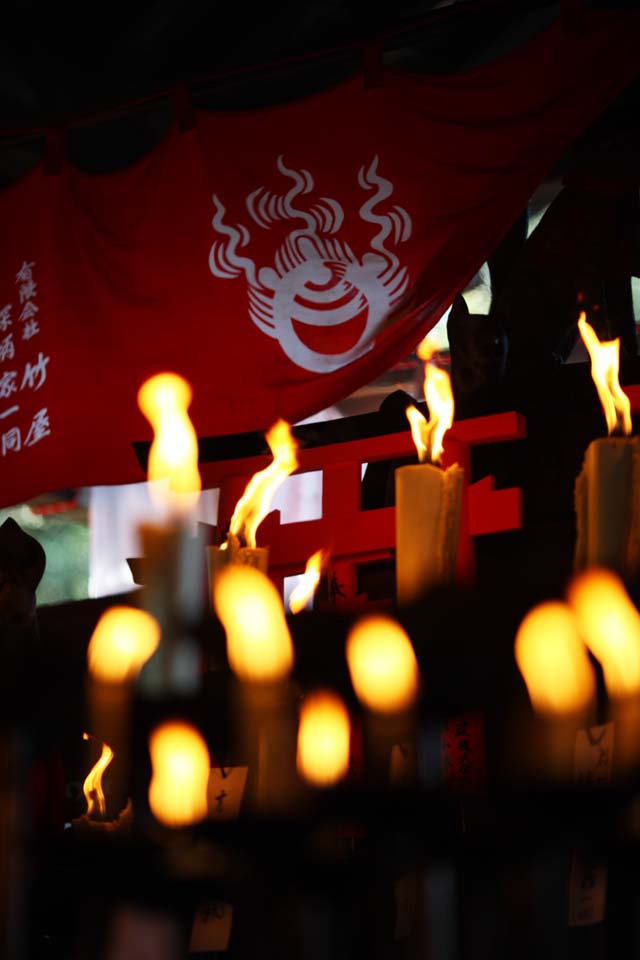 foto,tela,gratis,paisaje,fotografa,idea,Fushimi - Inari Taisha compaa de guila de halcn del santuario, Vela, , Inari, Zorro