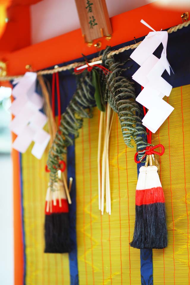 Foto, materiell, befreit, Landschaft, Bild, hat Foto auf Lager,Fushimi-Inari Taisha Shrine Bambusjalousie, Bambusjalousie, , tapezieren Sie Anhang, Fuchs