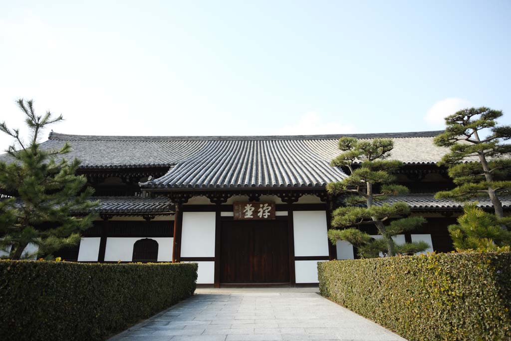 photo, la matire, libre, amnage, dcrivez, photo de la rserve,Temple de Temple Tofuku-ji pour tude Zen, Chaitya, pignon, appentis, Zen