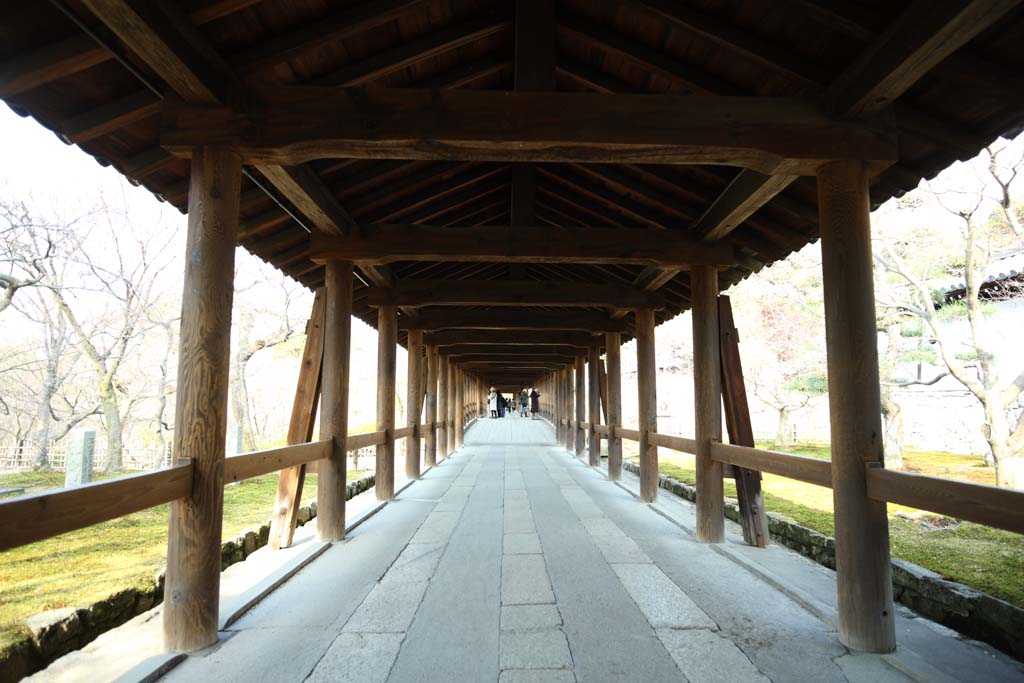 Foto, materiell, befreit, Landschaft, Bild, hat Foto auf Lager,Tofuku-ji Temple, der zur Himmelsbrcke fhrt, Chaitya, Brcke, berbrcken Sie Korridor, 