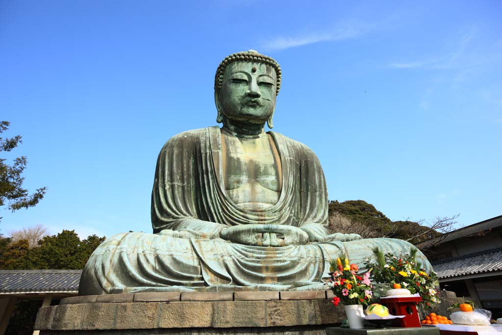 fotografia, materiale, libero il panorama, dipinga, fotografia di scorta,Kamakura la grande statua di Budda, , , Soong disegna, Scultura di Buddismo