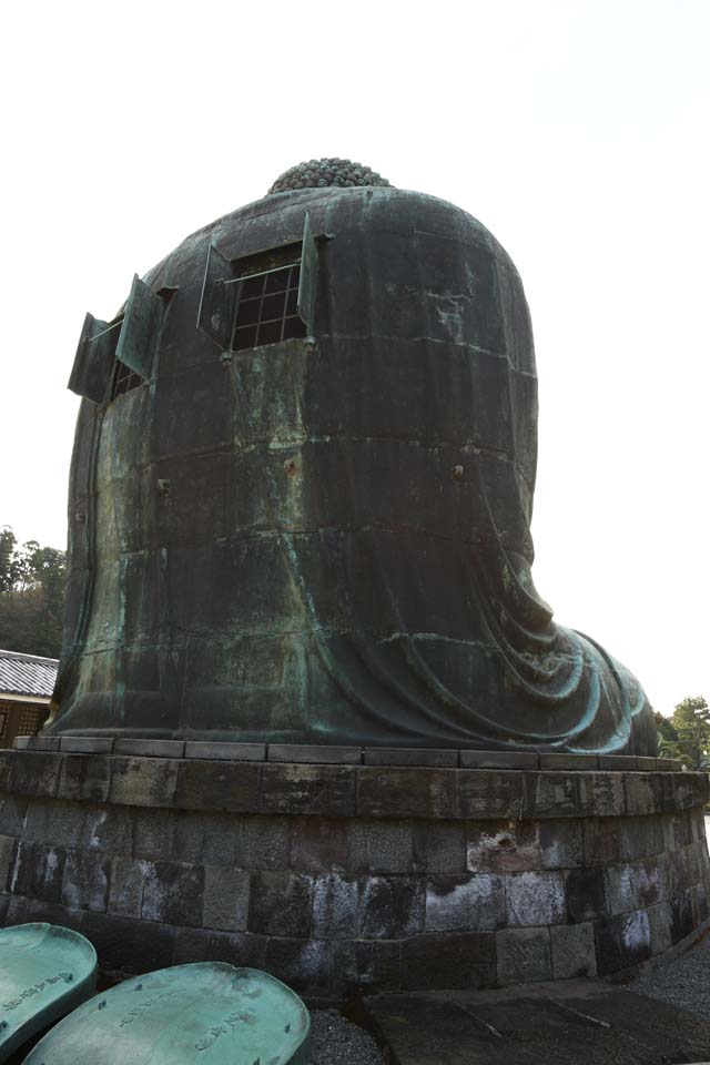 Foto, materieel, vrij, landschap, schilderstuk, bevoorraden foto,Kamakura groot standbeeld van De boeddha, , , Soong trant, Boeddhisme beeldhouwkunst