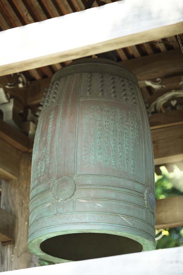photo,material,free,landscape,picture,stock photo,Creative Commons,Hase-dera Temple temple bell, bell, bell tower, Buddhism, Chaitya