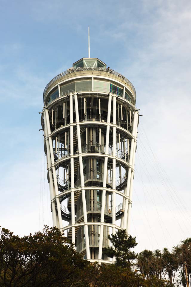 foto,tela,gratis,paisaje,fotografa,idea,Observatorio de Enoshima, Torre, Sitio de turismo, Escaleras, Vista excelente