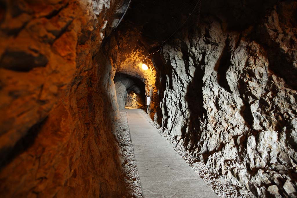 Foto, materiell, befreit, Landschaft, Bild, hat Foto auf Lager,Der zweite Enoshima Iwaya, Geheiligter Boden, Tunnel, Klippe, Hhle