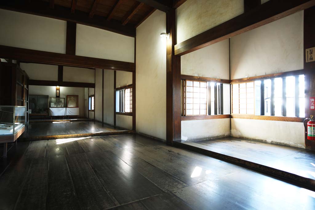 photo,material,free,landscape,picture,stock photo,Creative Commons,The Inuyama-jo Castle castle tower, white Imperial castle, boarded place, castle, 