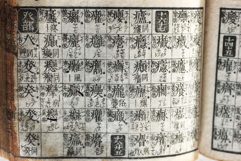 photo, la matire, libre, amnage, dcrivez, photo de la rserve,Un vieux dictionnaire du kanji, tude, dictionnaire, livre, document