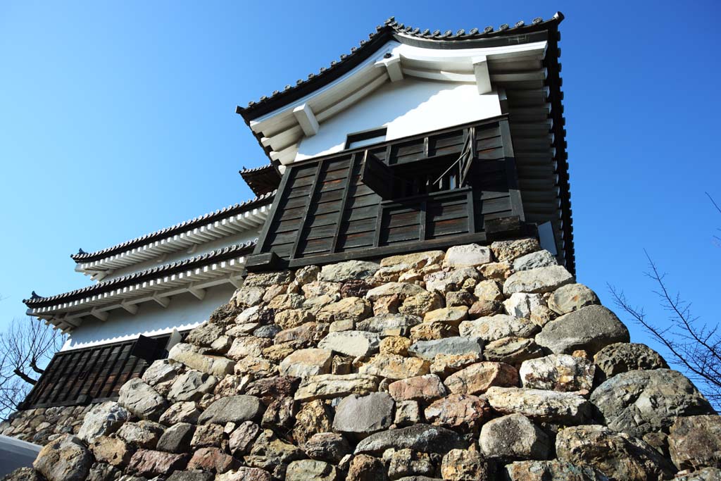 Foto, materieel, vrij, landschap, schilderstuk, bevoorraden foto,De Inuyama-jo Kasteel kasteel toren, Blanke Imperiaal kasteel, Etsu Kanayama, Kasteel, 