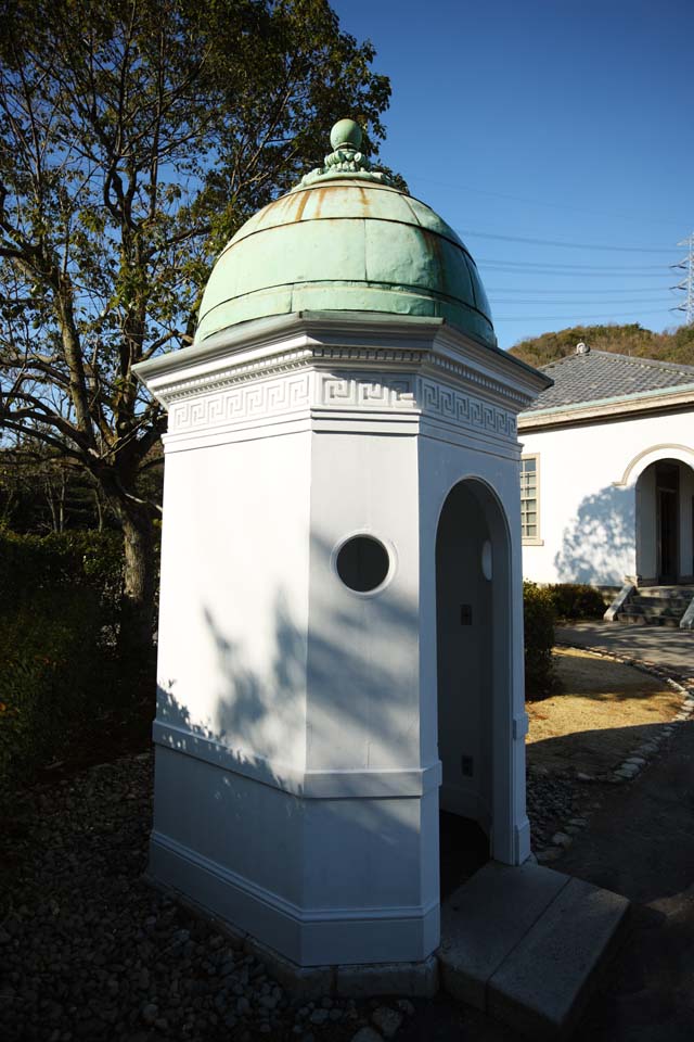 photo,material,free,landscape,picture,stock photo,Creative Commons,Meiji-mura Village Museum Akasaka imperial villa front gate sentry box, building of the Meiji, The Westernization, Western-style building, Cultural heritage