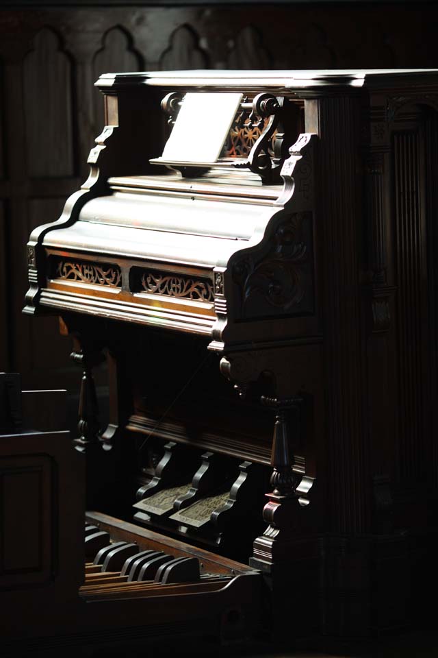 fotografia, materiale, libero il panorama, dipinga, fotografia di scorta,Meiji-mura Villaggio Museo St. John la cattedrale, inno, strumento musicale, pedale, Eredit culturale