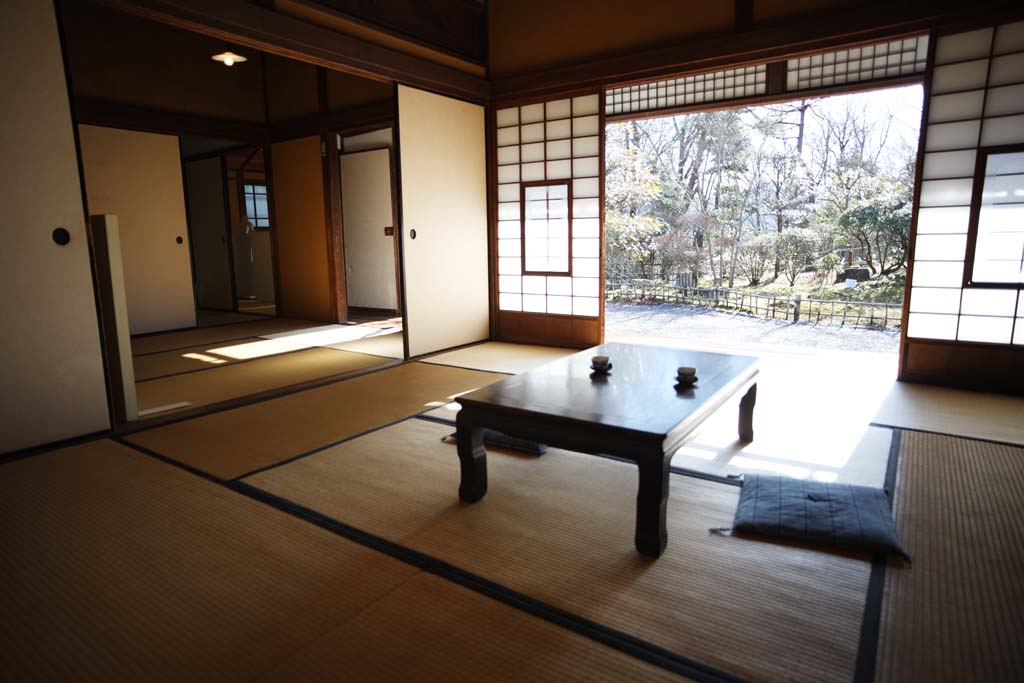 fotografia, materiale, libero il panorama, dipinga, fotografia di scorta,Meiji-mura Villaggio Museo Ougai Mori / Soseki Natsume la casa, costruendo del Meiji, L'occidentalizzazione, Casa di Giapponese-stile, Eredit culturale