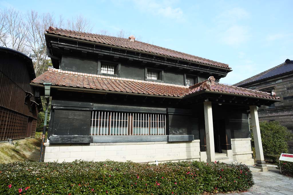 fotografia, material, livra, ajardine, imagine, proveja fotografia,Meiji-mura Aldeia Museu Yasuda aterram Filial de Aizu, construindo do Meiji, A ocidentalizao, Edifcio de ocidental-estilo, Herana cultural