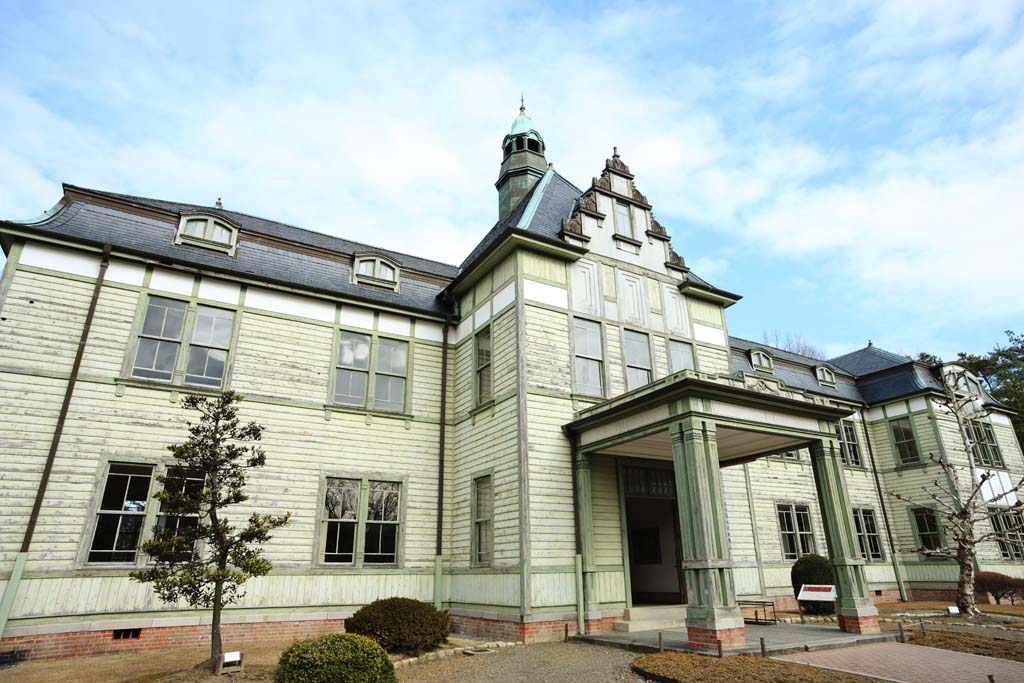 photo,material,free,landscape,picture,stock photo,Creative Commons,Meiji-mura Village Museum Kitasato Inst. main building / medicine building, building of the Meiji, The Westernization, Western-style building, Cultural heritage