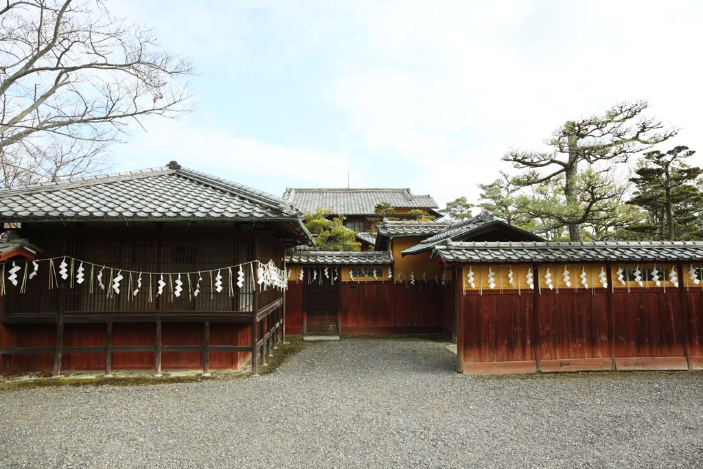 fotografia, material, livra, ajardine, imagine, proveja fotografia,Meiji-mura Aldeia Museu Kinmochi Saionji outra casa, construindo do Meiji, A ocidentalizao, Edifcio de Japons-estilo, Herana cultural