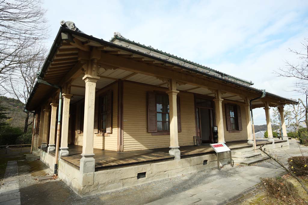 fotografia, materiale, libero il panorama, dipinga, fotografia di scorta,Il 25 Meiji-mura Villaggio Museo edificio di sistemazione di Nagasaki, costruendo del Meiji, L'occidentalizzazione, Edificio di occidentale-stile, Eredit culturale