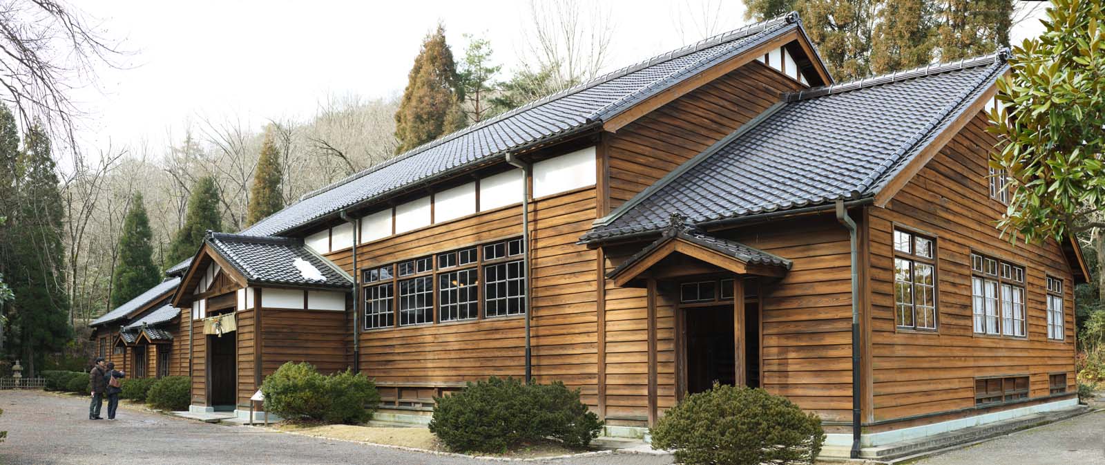 fotografia, material, livra, ajardine, imagine, proveja fotografia,O quarto Meiji-mura Aldeia Museu em Escola secundria Snior estdio de dojo de artes marcial [um templo silencioso], construindo do Meiji, A ocidentalizao, Edifcio de ocidental-estilo, Herana cultural