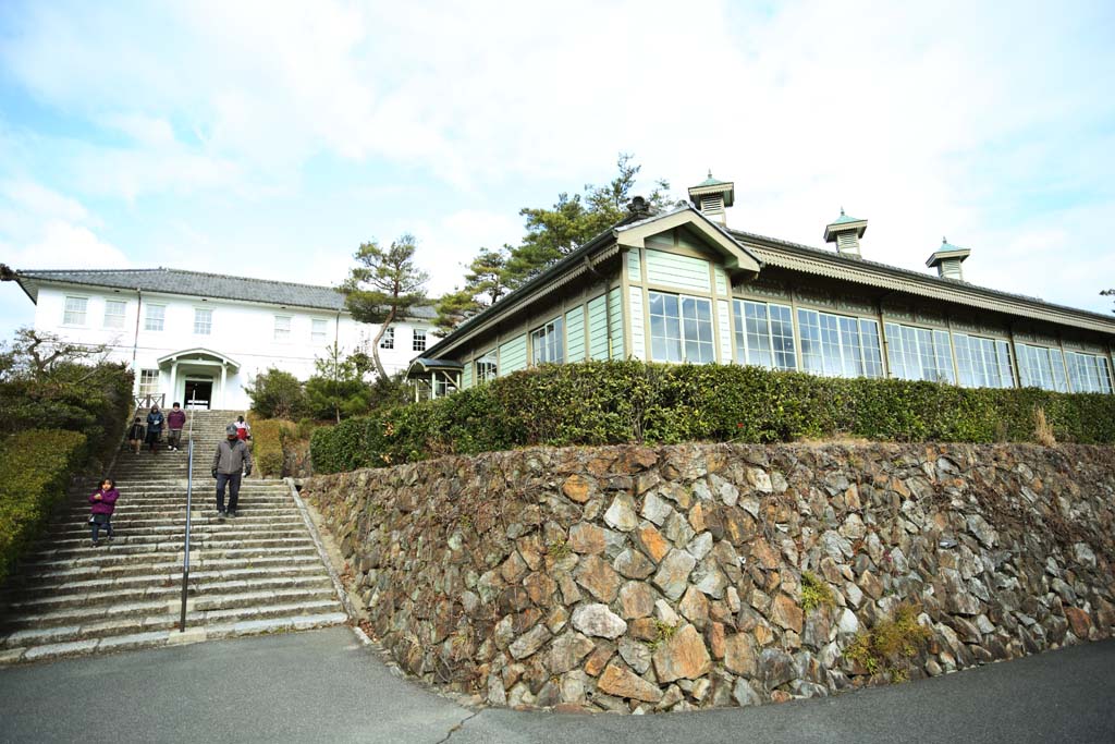 Foto, materieel, vrij, landschap, schilderstuk, bevoorraden foto,Meiji-mura Village Museum Japanese Rode Kruis Society medisch centrum afdeling, Gebouw van de Meiji, De Westernization, Westelijke-trant gebouw, Cultureel heritage