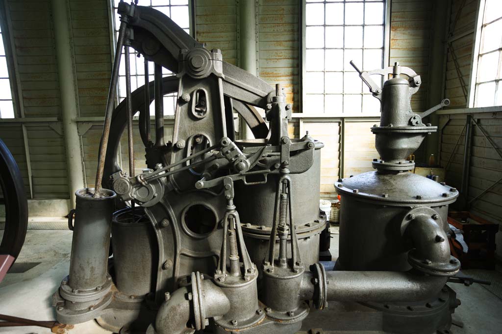 photo,material,free,landscape,picture,stock photo,Creative Commons,Meiji-mura Village Museum machine, machine of the Meiji, The Westernization, factory, Cultural heritage
