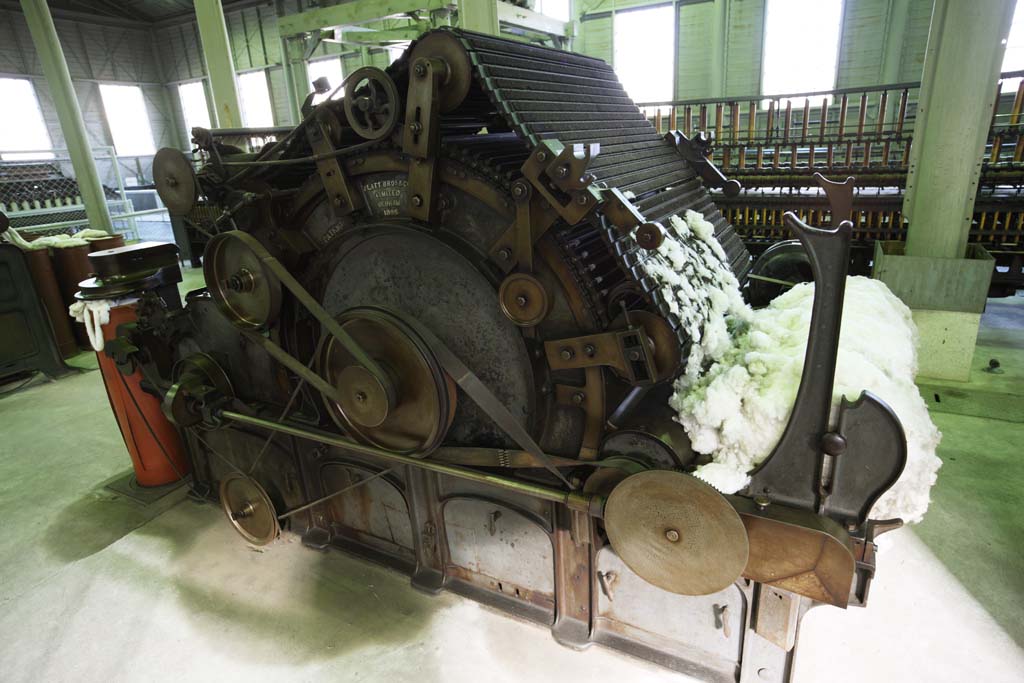 Foto, materiell, befreit, Landschaft, Bild, hat Foto auf Lager,Meiji-mura Village Museum Krempler, Maschine vom Meiji, Die Verwestlichung, Fabrik, Kulturelles Erbe