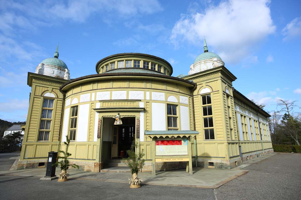 fotografia, materiale, libero il panorama, dipinga, fotografia di scorta,Meiji-mura Villaggio Museo l'ufficio postale di Ujiyamada, costruendo del Meiji, L'occidentalizzazione, Edificio di occidentale-stile, Eredit culturale