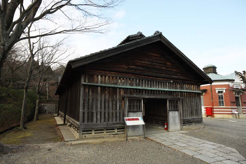 fotografia, materiale, libero il panorama, dipinga, fotografia di scorta,Meiji-mura Villaggio Museo la prigione di Maebashi mescol gruppo di residenza, costruendo del Meiji, L'occidentalizzazione, comprometta tra giapponesi e stili europei, Eredit culturale