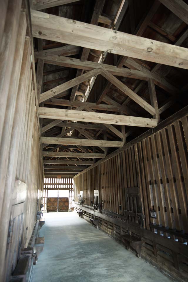 Foto, materiell, befreit, Landschaft, Bild, hat Foto auf Lager,Das Meiji-mura-Dorf Museum Maebashi Gefngnis vermischte Wohnsitzstrau, das Gefngnis, Die Verwestlichung, Kompromiss zwischen japanischen und europischen Stilen, Kulturelles Erbe