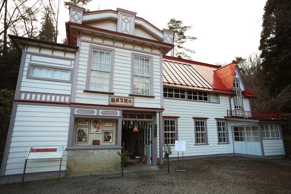 photo,material,free,landscape,picture,stock photo,Creative Commons,Meiji-mura Village Museum Takata Oguma photo studio, building of the Meiji, The Westernization, Western-style building, Cultural heritage