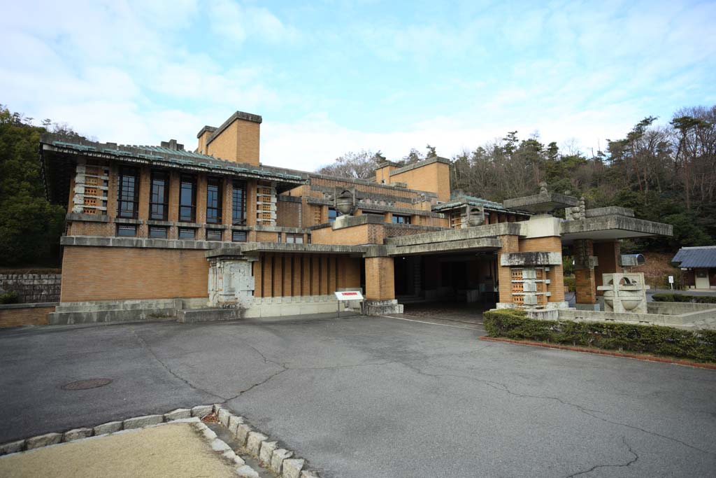 fotografia, materiale, libero il panorama, dipinga, fotografia di scorta,Il Meiji-mura Villaggio Museo Albergo Imperiale ingresso centrista, costruendo del Meiji, L'occidentalizzazione, Edificio di occidentale-stile, Eredit culturale