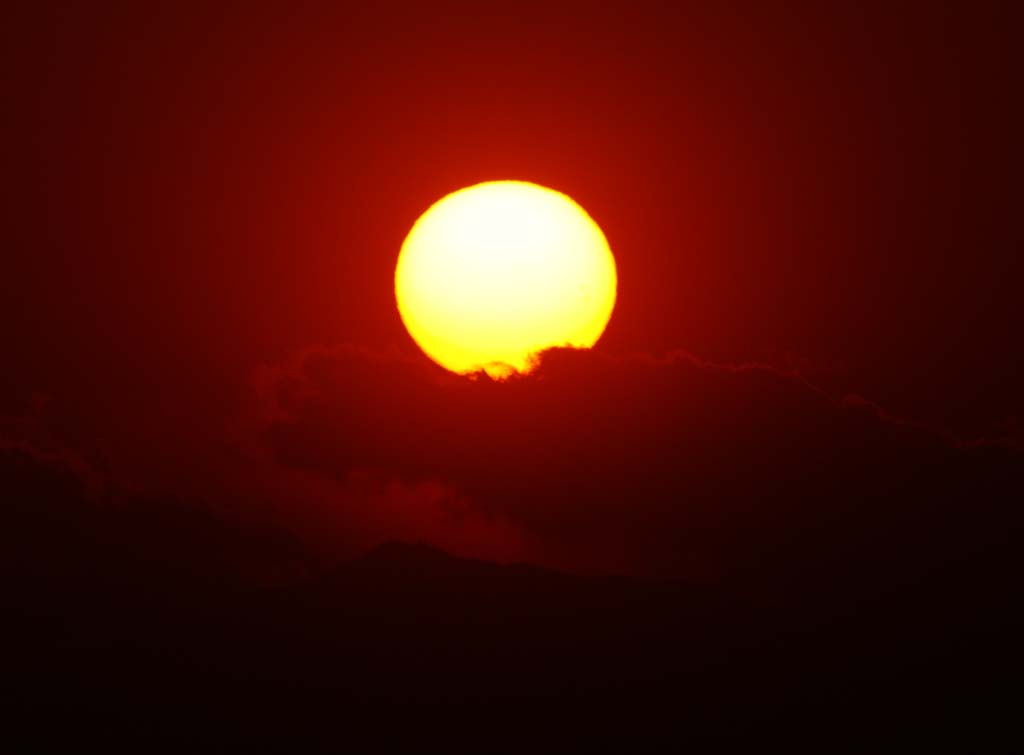 Foto, materieel, vrij, landschap, schilderstuk, bevoorraden foto,De instelling zon welk stelt, Instelling zon, Rood, De zon, Bij donker