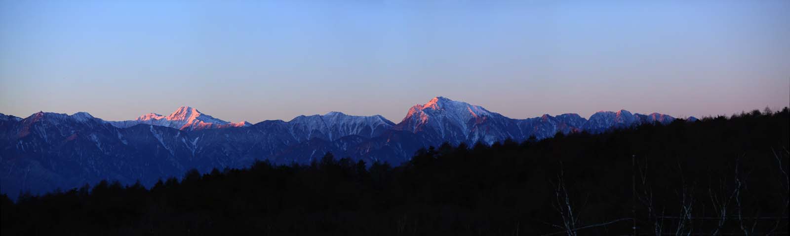 Foto, materieel, vrij, landschap, schilderstuk, bevoorraden foto,Zuidelijke Alpen heel uitzicht, De Alpen, Berg beklimming, De zonsopgang, De sneeuw