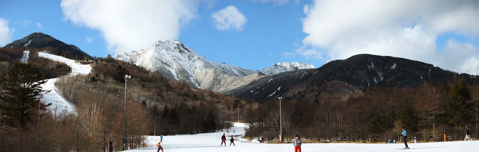 photo, la matire, libre, amnage, dcrivez, photo de la rserve,Yatsugatake, Yatsugatake, inclinaison, ski, piste