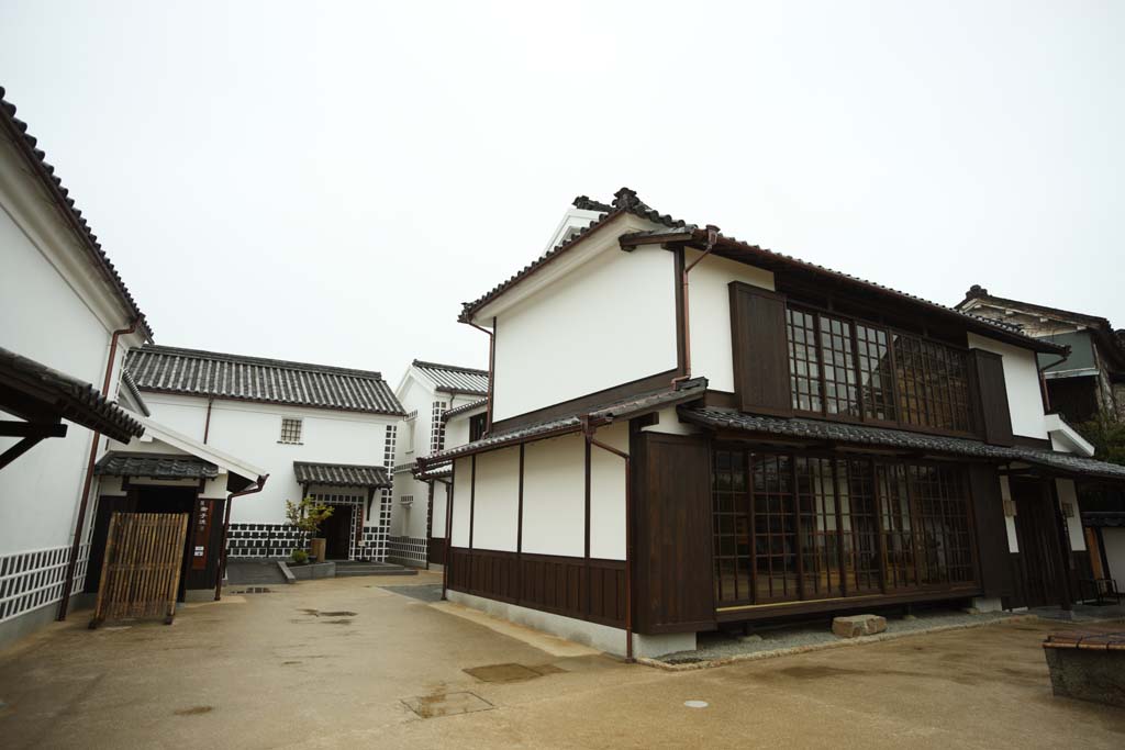 photo, la matire, libre, amnage, dcrivez, photo de la rserve,Kurashiki Kurashiki btiment de l'histoire, Culture traditionnelle, Le pltre, Japonais fait une culture, L'histoire