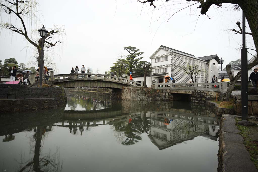 photo, la matire, libre, amnage, dcrivez, photo de la rserve,Kurashiki Kurashiki rivire, Culture traditionnelle, saule, Japonais fait une culture, L'histoire