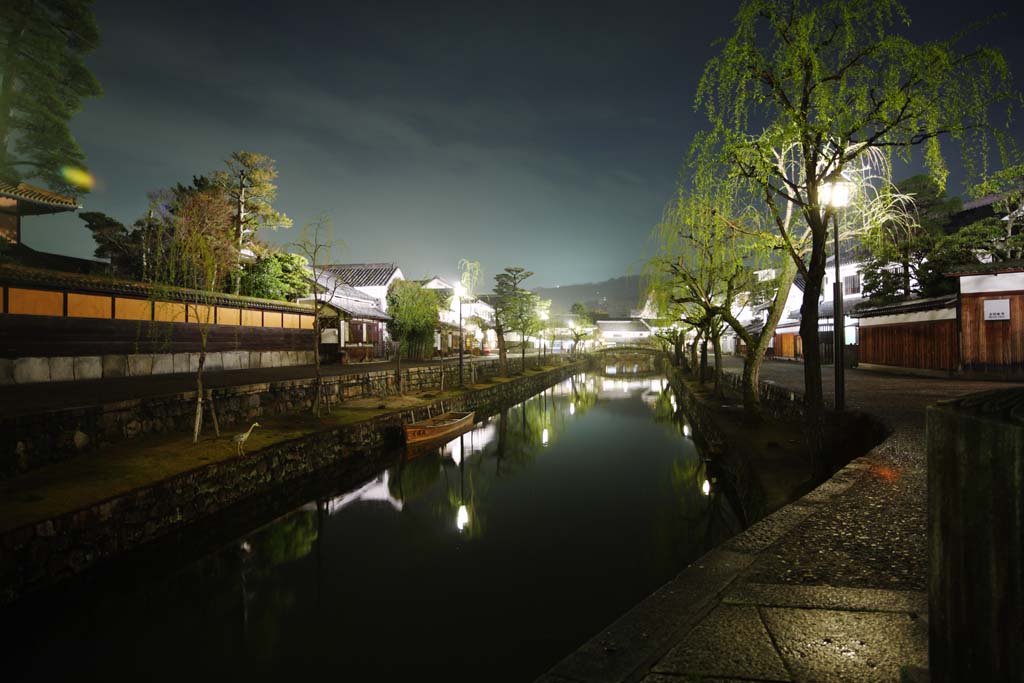 Foto, materieel, vrij, landschap, schilderstuk, bevoorraden foto,Kurashiki Kurashiki River, Traditionele cultuur, Traditie architectuur, Japanse cultuur, De geschiedenis