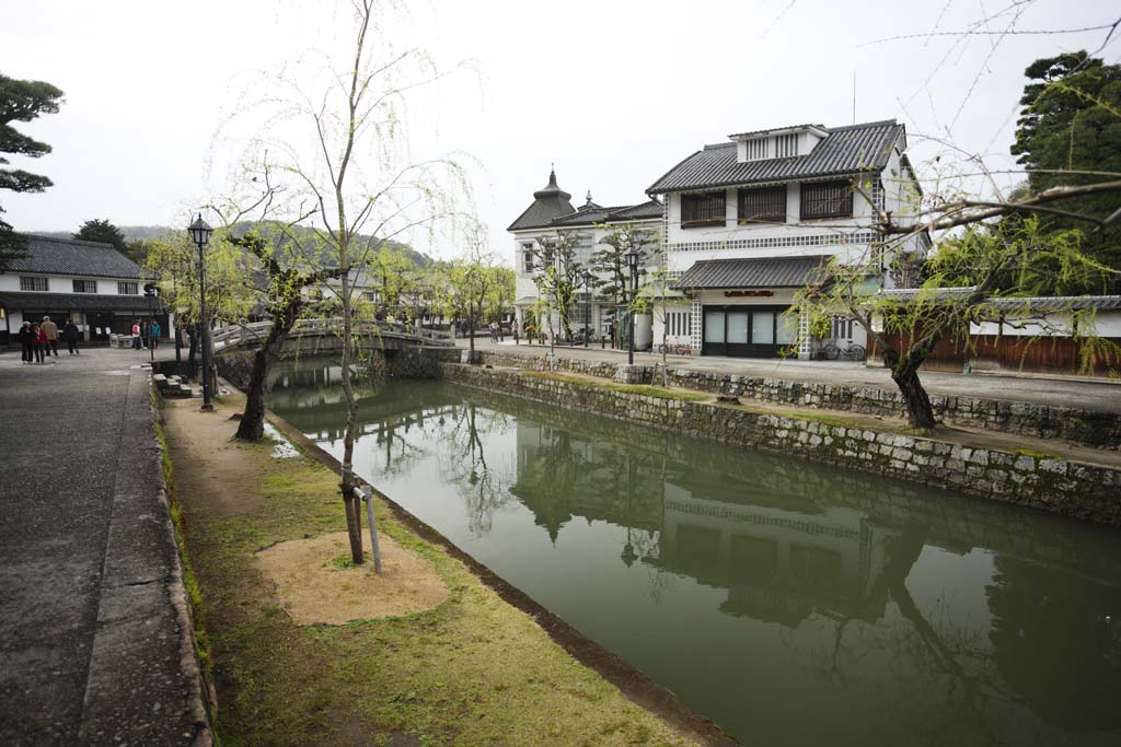 photo, la matire, libre, amnage, dcrivez, photo de la rserve,Kurashiki Kurashiki rivire, Culture traditionnelle, Architecture de la tradition, Japonais fait une culture, L'histoire