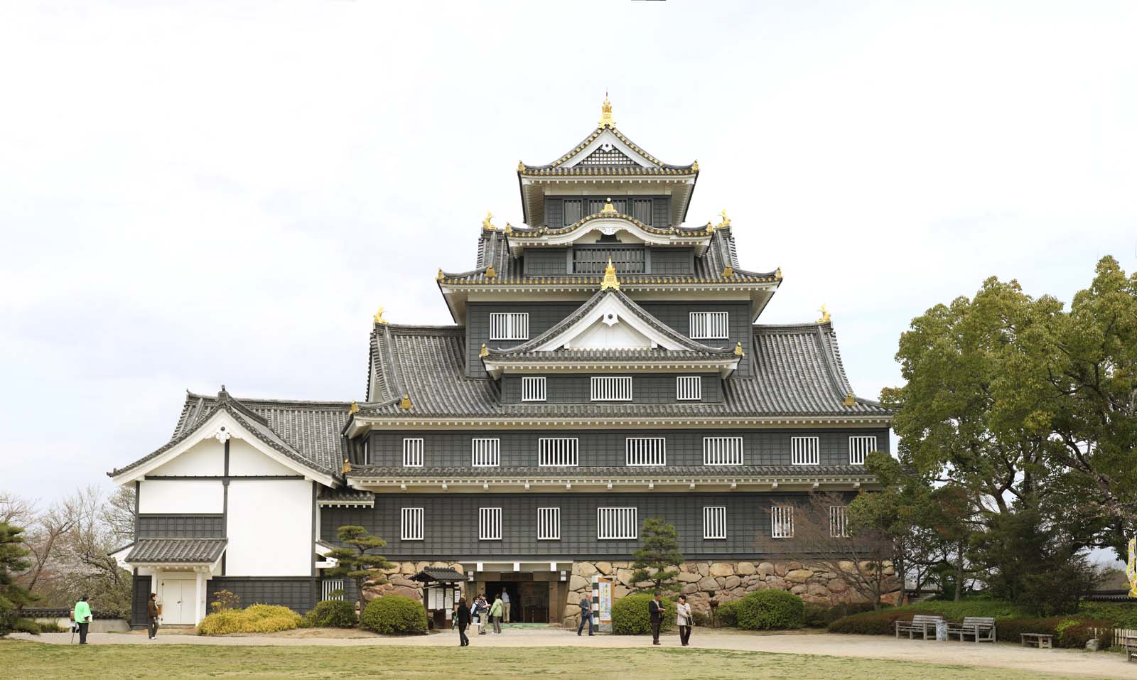 photo,material,free,landscape,picture,stock photo,Creative Commons,Okayama-jo Castle, castle, The castle tower, Crow Castle, 