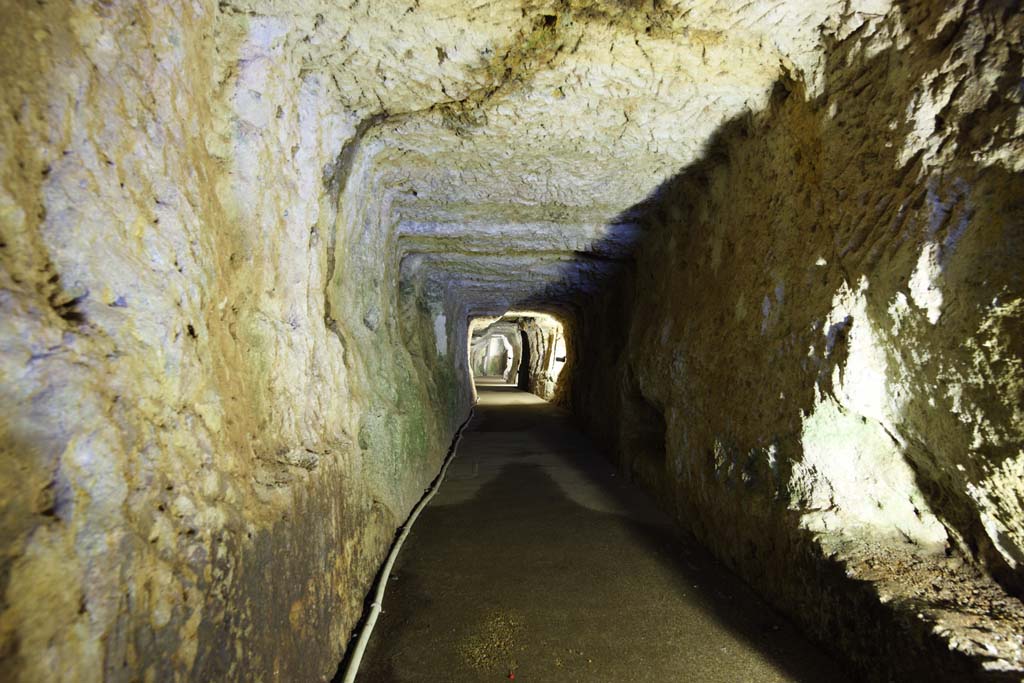fotografia, materiale, libero il panorama, dipinga, fotografia di scorta,Tunnel di Ryugenji dell'Iwami-argento-mio, La galleria, vena, Un deposito eterno, Somo