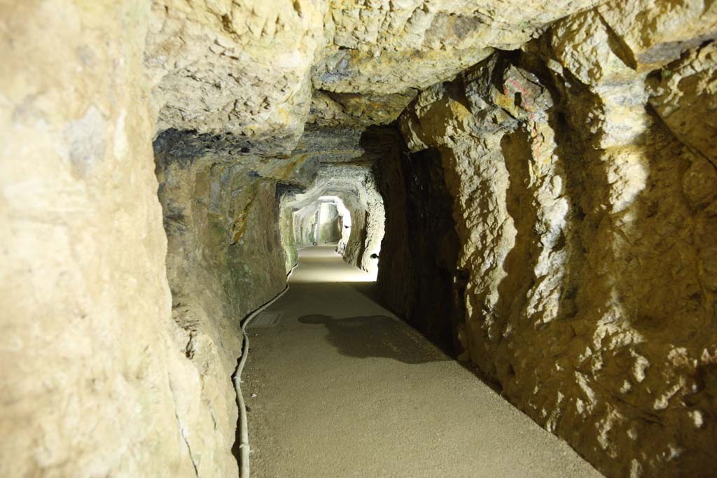 fotografia, materiale, libero il panorama, dipinga, fotografia di scorta,Tunnel di Ryugenji dell'Iwami-argento-mio, La galleria, vena, Un deposito eterno, Somo