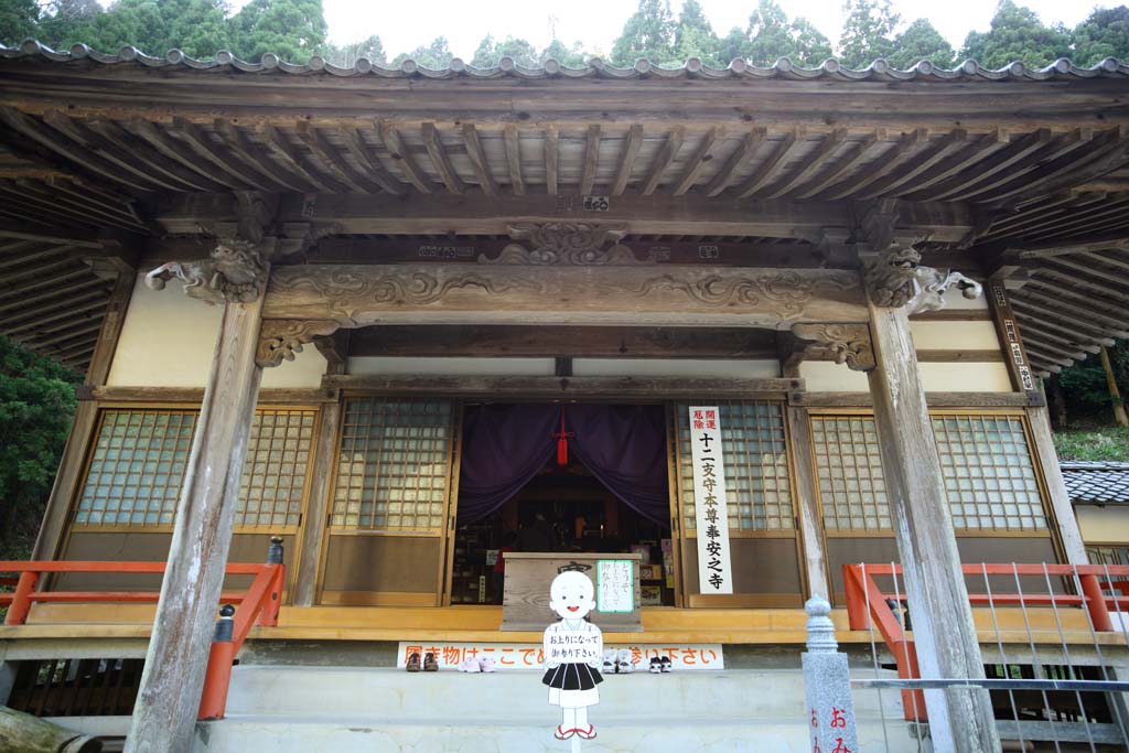 fotografia, material, livra, ajardine, imagine, proveja fotografia,Veneno de rato arsnico de Iwami-prata-mina templo de Rakan, Chaitya, porta de gelosia, Eu sou de madeira, Orao